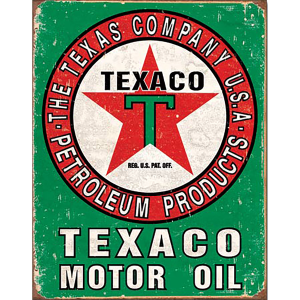 Texaco Motor Oil Weathered