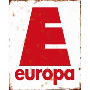 Europa "E" Sign Large