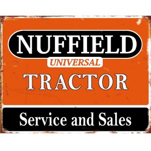 Nuffield Service and Sales Tin Sign
