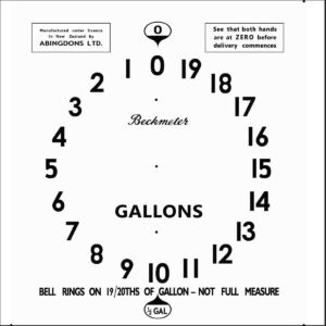 Beckmeter Clock Face - 20 gal.