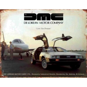 Delorean Tin Sign