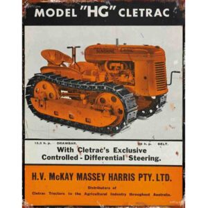 Cletrac HG (Oliver) Tin Sign